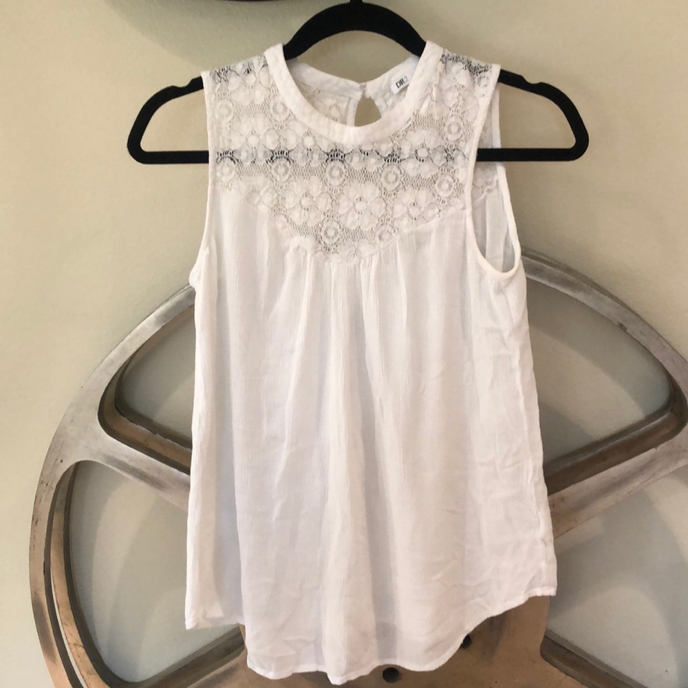 Lace top tank